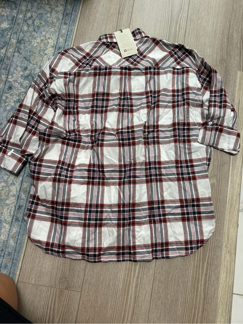 Barbour Bethwin Button Down Plaid Shirt in Cloud Check Brit fall autumn preppy - Picture 6 of 6